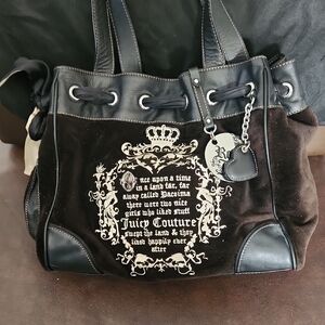 Juicy Couture Black and Cream Tote Bag